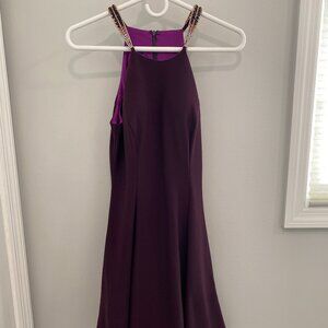 Betsey & Adam Purple Halter Dress - Size 2